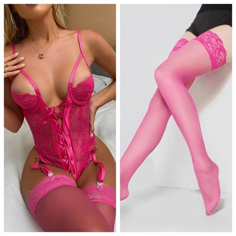 Erotic Sexy Lace Bra and Panty Set Underwear Transparent Bra Exotic Sets Sexy Thong Woman Porn Fancy Sensual Luxury Lingerie