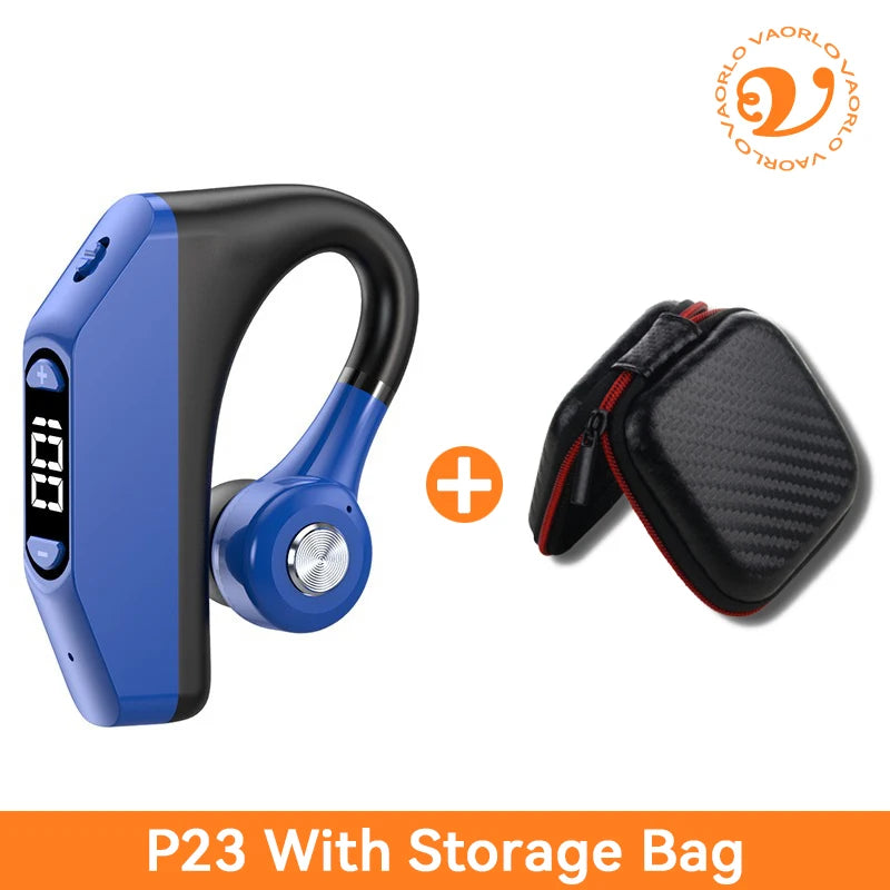 Bluetooth 5.3 Business Wireless Earphone Left Right Ear Universal LED Display With MIC Headset Ultra-long Standby For Car Driver