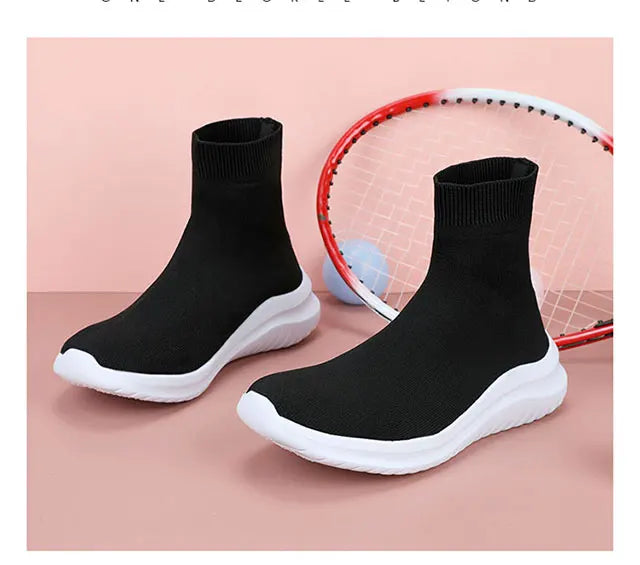 Men's and women's new high-top casual sports shoes walking flat ankle boots lovers non-slip shoes autumn and winter