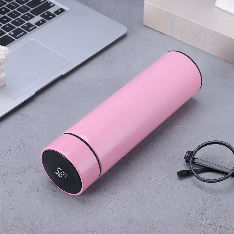 Custom Name Intelligent Digital Thermos Water Cup Touch Display Temperature Stainless Steel Creative Thermoses Coffee Mug Gifts