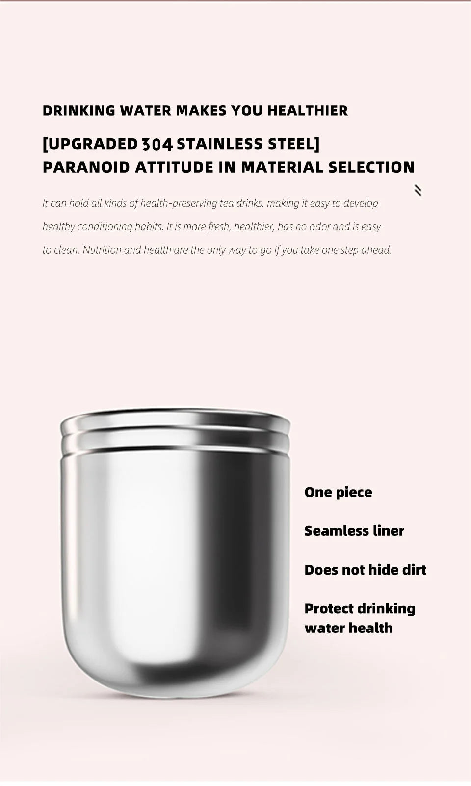 Insulated Water Bottle Thermal Coffee Travel Mug Tumbler Cup Stainless Steel Vacuum Insulated Thermos Flasks Leakproof Drinkware