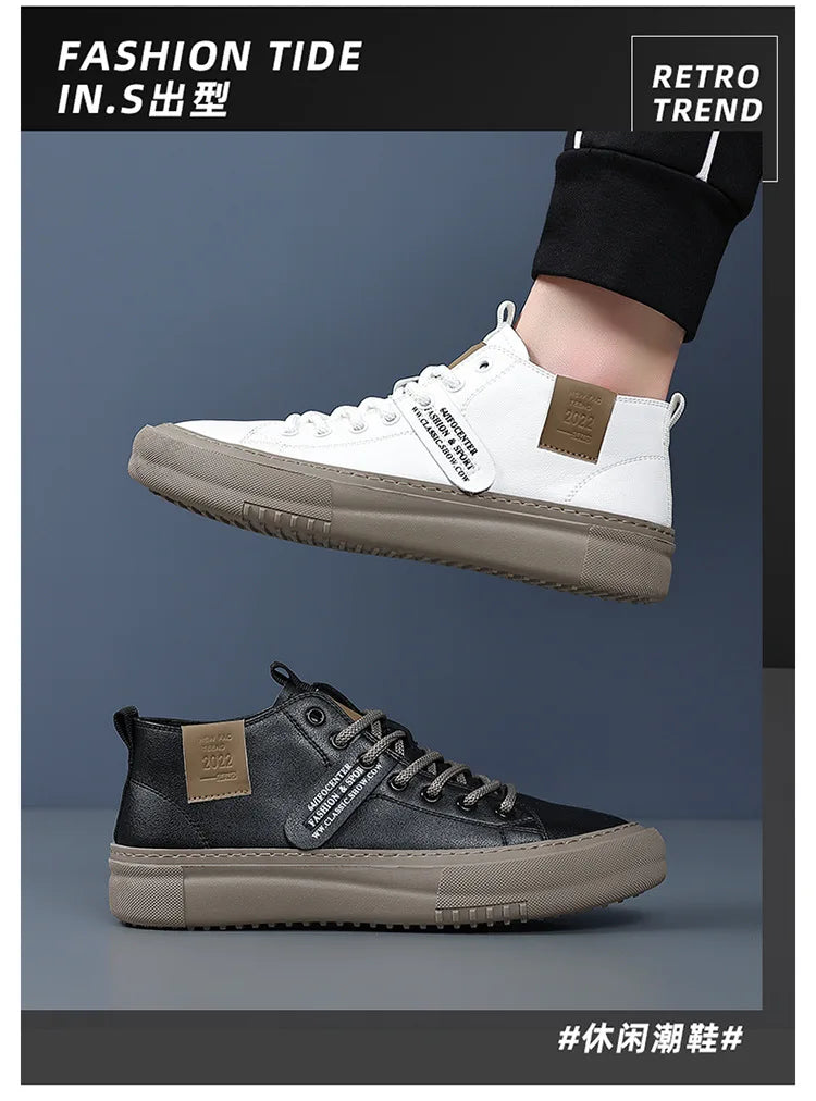 Men's Casual Sports Shoes, Fashionable, Retro, Classic, Handmade, Breathable and Warm, Suitable for All Seasons, Hiking Shoes