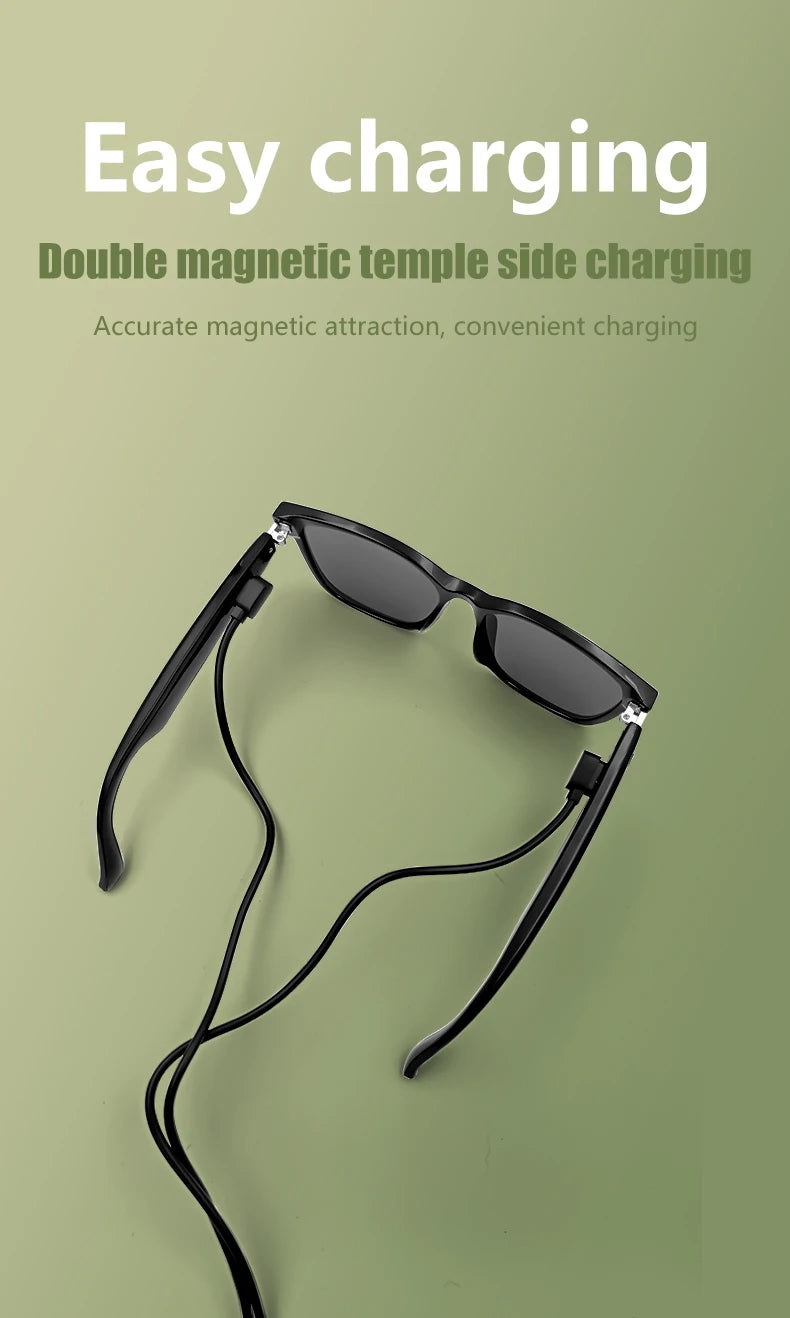 LIGE Bluetooth Inteligente Glasses Life Waterproof Smart Glasses Anti-blue Glasses Anti-ultraviolet Sunglasses for Android iOS