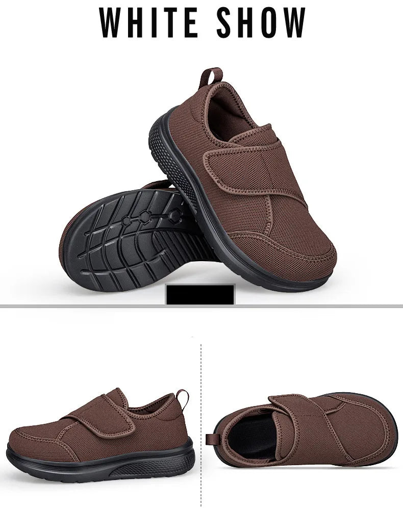 New Wide Toe Men's Barefoot Shoes Orthopedics Wide Feet Swollen Shoes Comfortable Diabetic Shoe Walking Shoes Men's Shoes