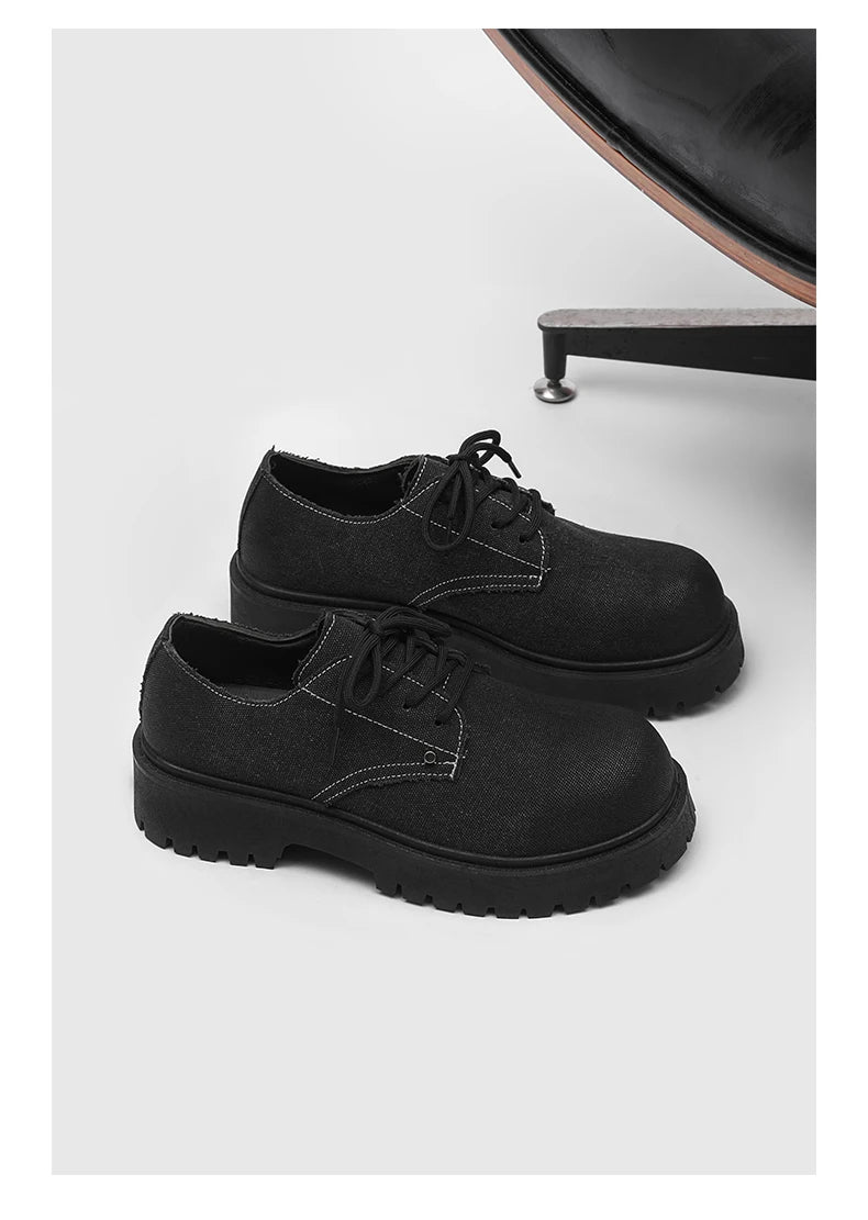 Men's shoes four seasons versatile casual non-slip wear-resistant comfort outdoor shoes youth fashion thick sole workwear shoes