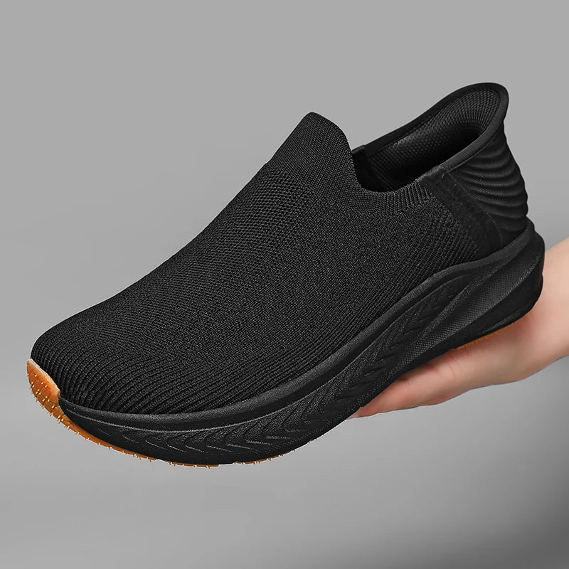 Slip on Wide Toe Men Barefoot Shoes Outdoor Casual Sneakers Breathable Lightweight Walking Running Shoes Zero Soles Sport Shoes