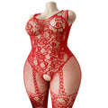 Lingerie For Women Plus Size Sexy Open Crotch Fishnet Bodysuit Tights See Through Mesh Body Stockings Exotic Sleepwear Costumes