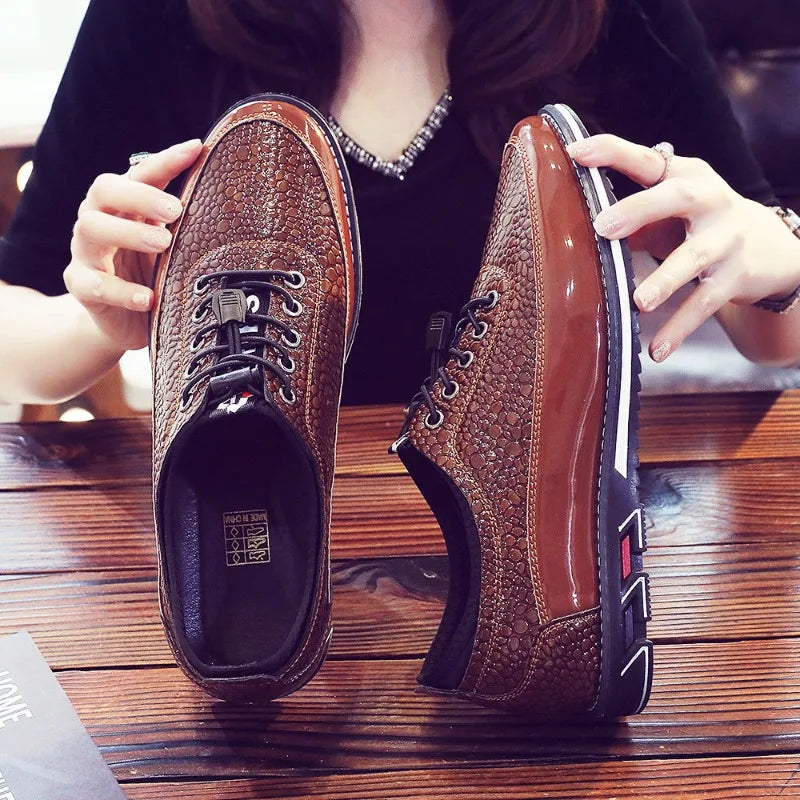 Men's Shoes Soft Bottom Soft Leather Casual Shoes New Spring Trendy Design Men's Footwear Men's Sports Shoe Zapatos Para Hombre