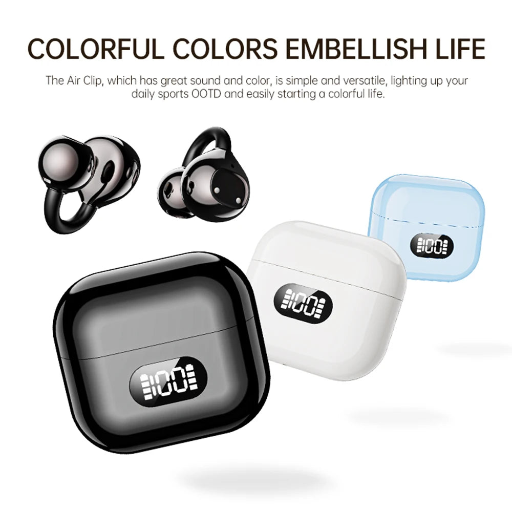 Earphone with Bluetooth 6.0 version X62 - Open-air wireless headphones for sports, commuting, low latency, high fidelity