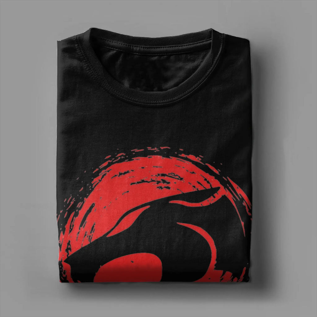 Men Women Cartoon Thundercats Logo T Shirt Anime Cotton Tops Vintage Short Sleeve Round Neck Tee Shirt New Arrival T-Shirt
