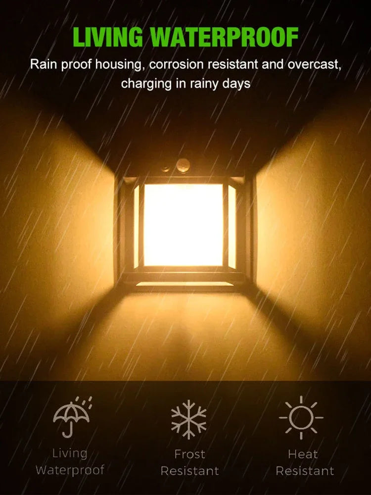 Powerful Outdoor Solar Lamp Garden Solar Powered Streetlight Outdoor Lights Waterproof Light Led Lighting External Decoration