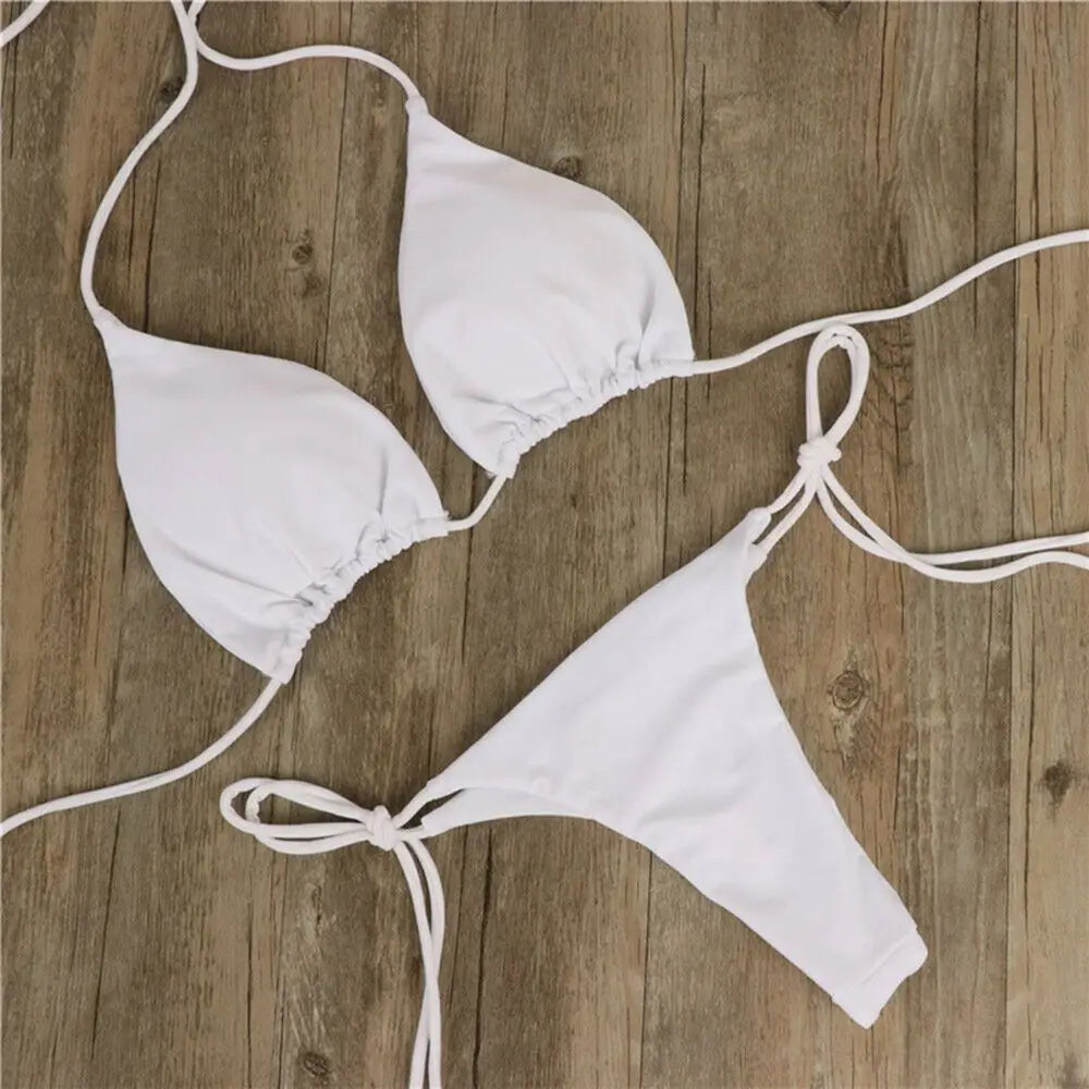 Fashion Sexy Backless Adjustable Bralette Bra Set Panties Underwear