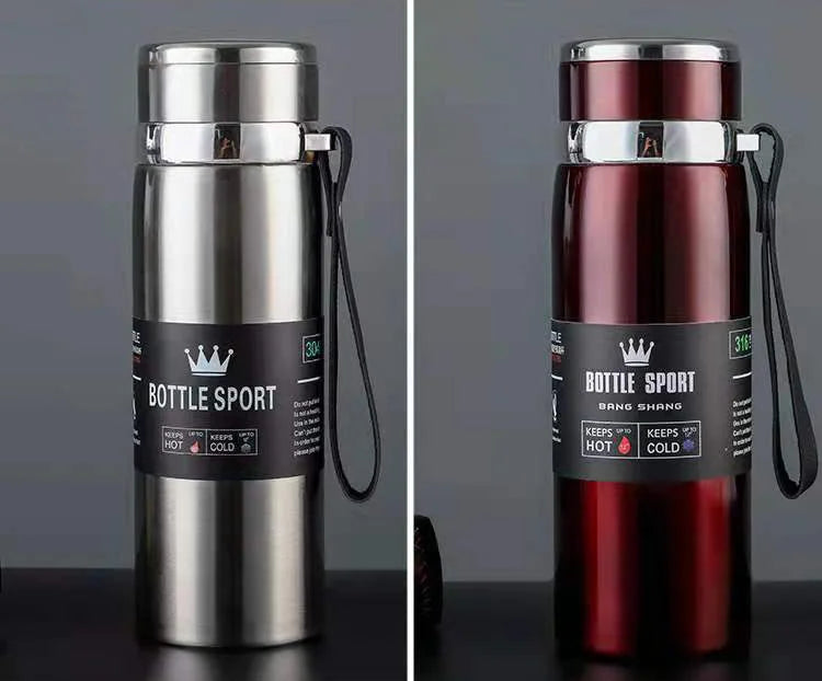 800ml Thermal Mug Double Wall 304 Stainless Steel Coffee Cup Vacuum Flask Thermos Water Bottle Tea Coffee Leak-proof Thermos Mug