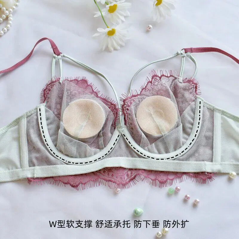 Lingerie Sexy Dentelle Ensemble, Ultra Fin Style Français, Bonnet Confort Anti Affaissement, Respirant Tailleur Confortable pour