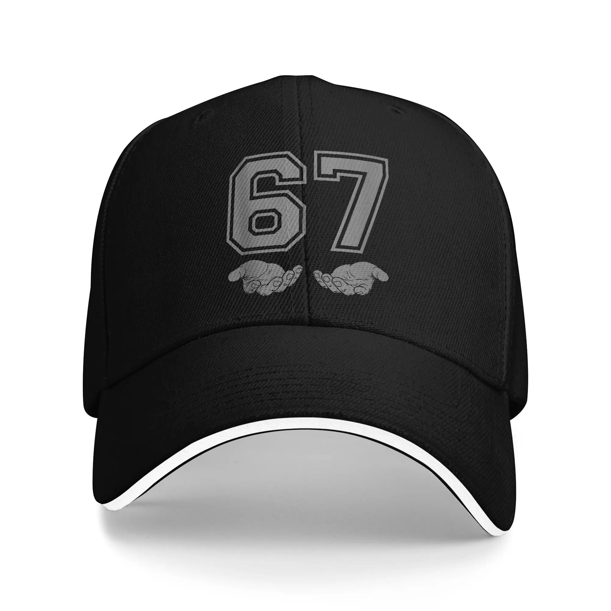 Summer Funny 67 Meme Baseball Cap  Outdoor Sport Classic Design Sun Trucker Hat Couple Women Sunscreen Snapback Cap