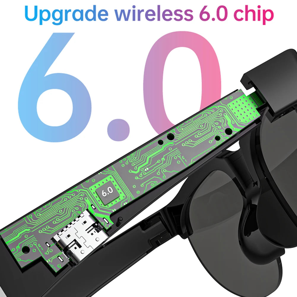 Wireless Bluetooth Headset with Stereo Sound BT 6.0 Earphone with Microphone Long Battery Life for Music Calls and Sports