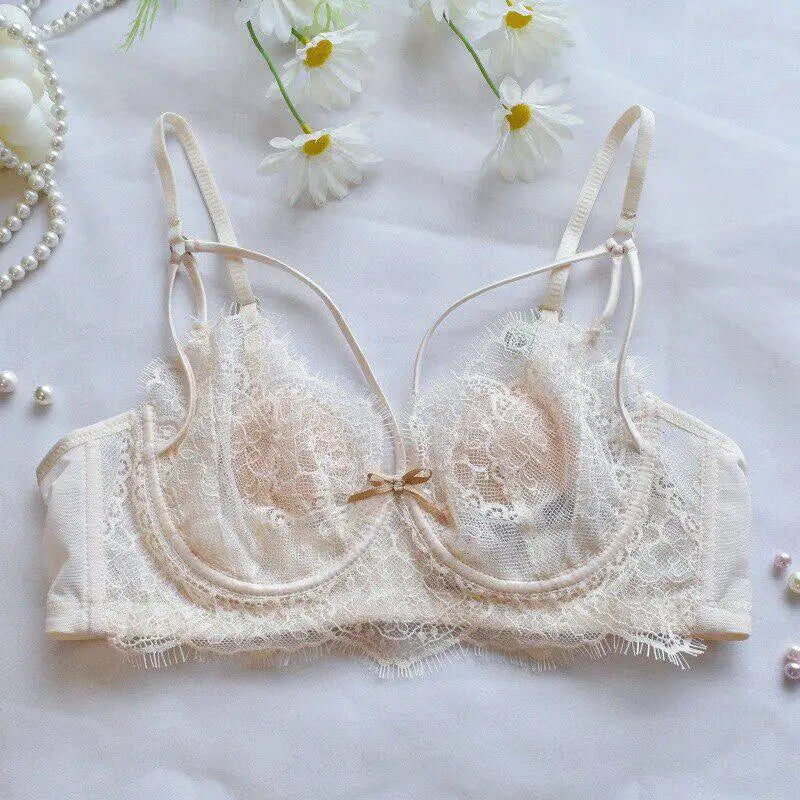 Lingerie Sexy Dentelle Ensemble, Ultra Fin Style Français, Bonnet Confort Anti Affaissement, Respirant Tailleur Confortable pour