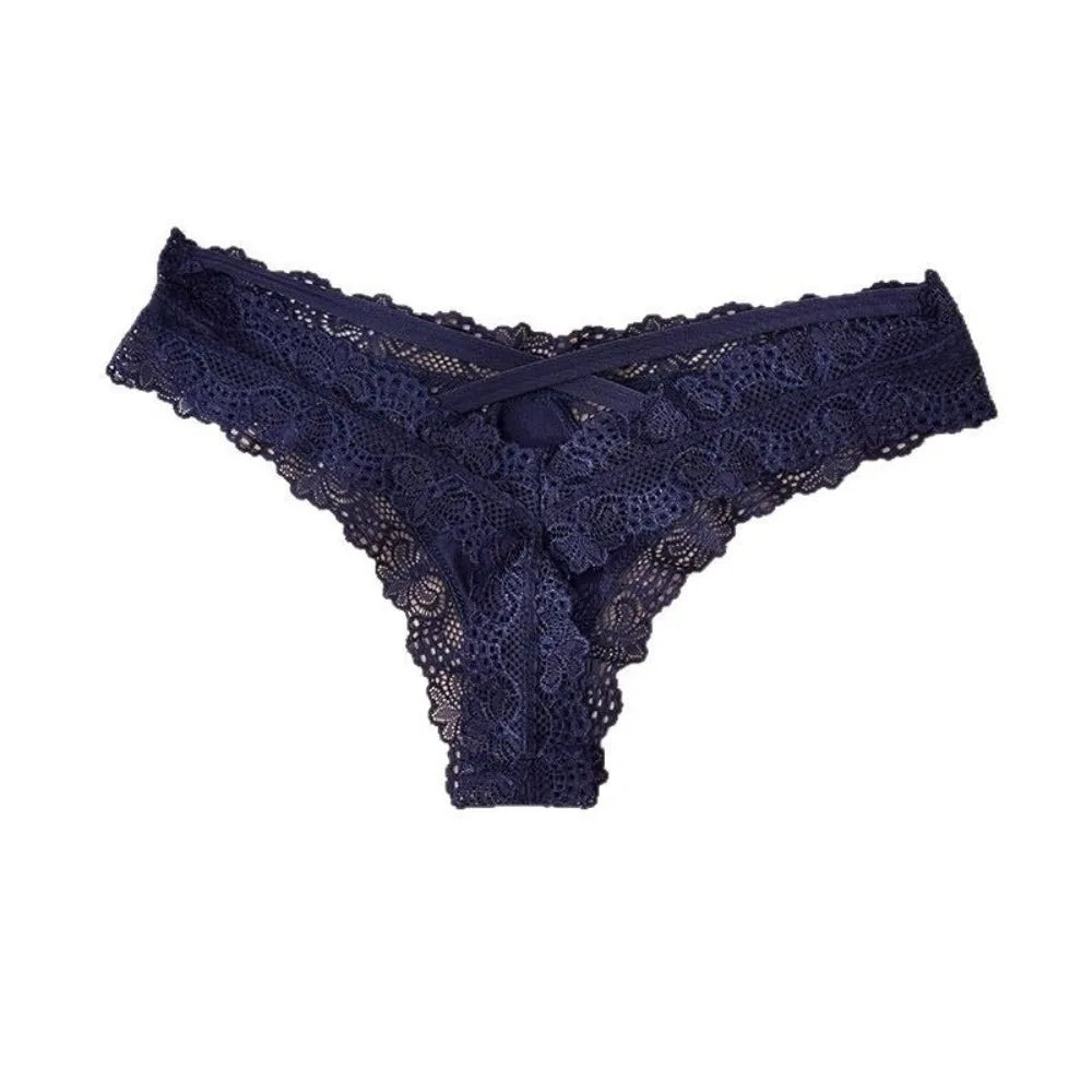 Lingerie Hollow Underwear Women Low Waist Breathable Lady Panties Seamless Briefs Lace Thong Girl Lady