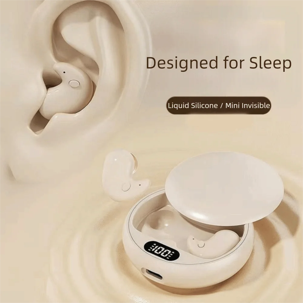 Bluetooth 5.3 Bluetooth Earphones Noise Reduction Waterproof Deep Sleep Earbuds HIFI Stereo LED Display Music Headset Sports