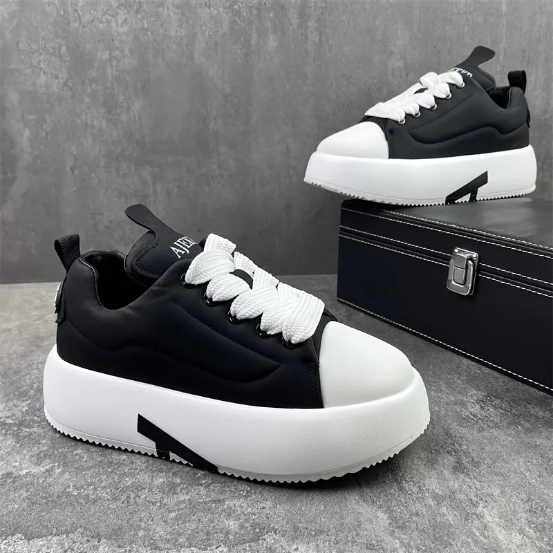 Solid Color Fashionable Men'S Shoes That Are Slip-Resistant, Comfortable, And Suitable for Casual Wear, Outdoor Walks, Jogging,