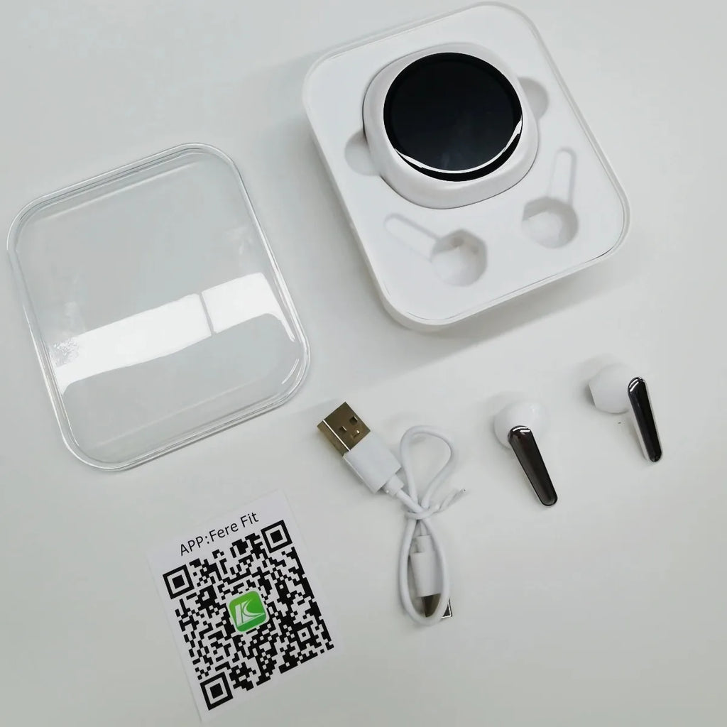 Wireless Bluetooth Translation Headphones with Touch Screen ANC ENC Noise Cancellation 164 Languages Translator Lifetime Free