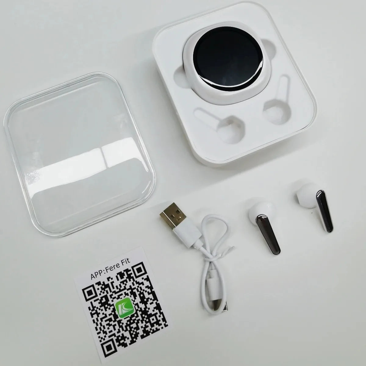 Wireless Bluetooth Translation Headphones with Touch Screen ANC ENC Noise Cancellation 164 Languages Translator Lifetime Free