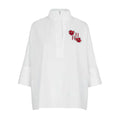 Summer Women Shirt New Elegant Temperament Short Sleeved White Shirt Blouse 100% Cotton Shirts Women's Casual Solid Color Tops