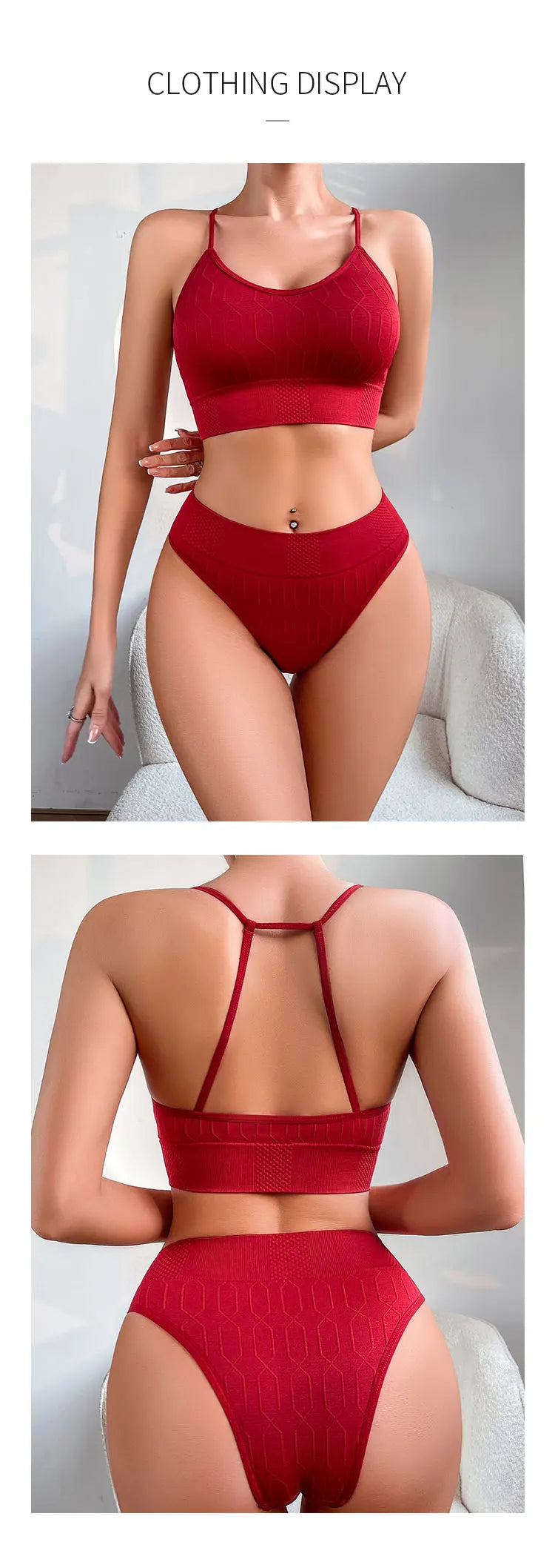 Women Panties And Bras Set 2pcs Seamless Sexy Low Rise Underwear Set Push Up Bras Comfortable Hot Sale Sexy Lingerie Set