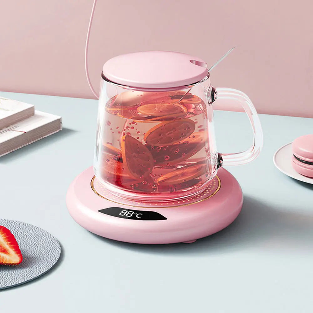 New USB Cup Warmer Coffee Mug Heating Coaster 3 Temperature Setting Thermostatic Hot Plate Milk Tea Water Heating Pad Cup Heater