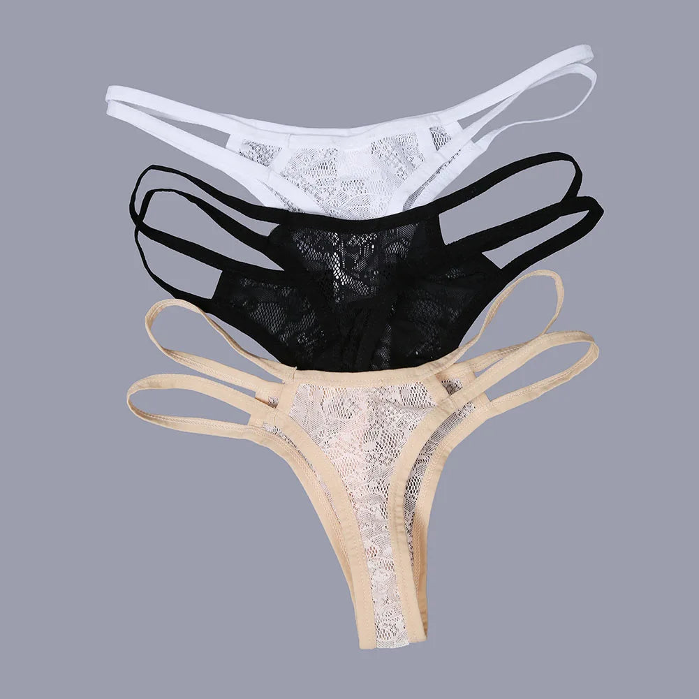 Lingerie For Men Sexy Briefs Ultra-thin Transparent Underwear Mesh Thongs Breathable Trunks Sissy U Convex Pouch Underpants