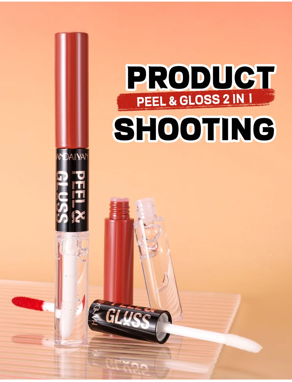 HANDAIYAN Matte Peel-Off Lip Stain Waterproof Transfer-Proof & Moisturizing 2-in-1 | Long-Lasting Lip Gloss & Lipstick