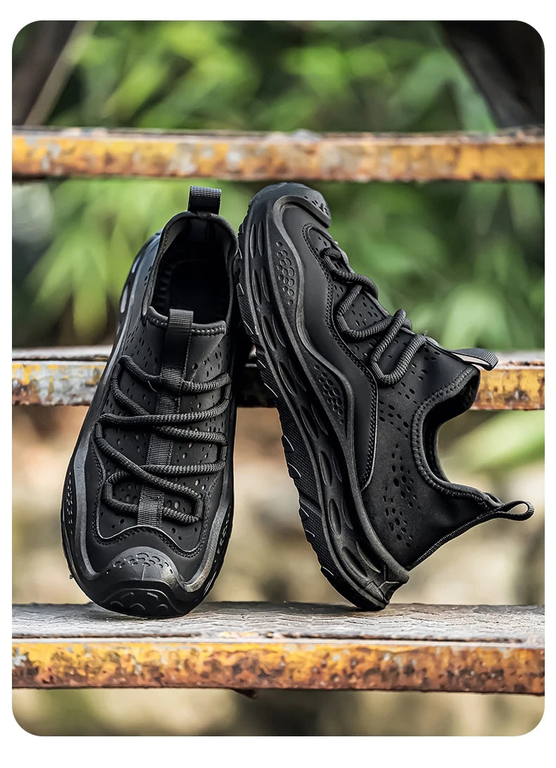 Spring Autumn New Mens Casual Shoes Fashion Anti Skid Wear Resistant Sports Sneakers Thick Sole Fashion Breathable Mesh Footwear