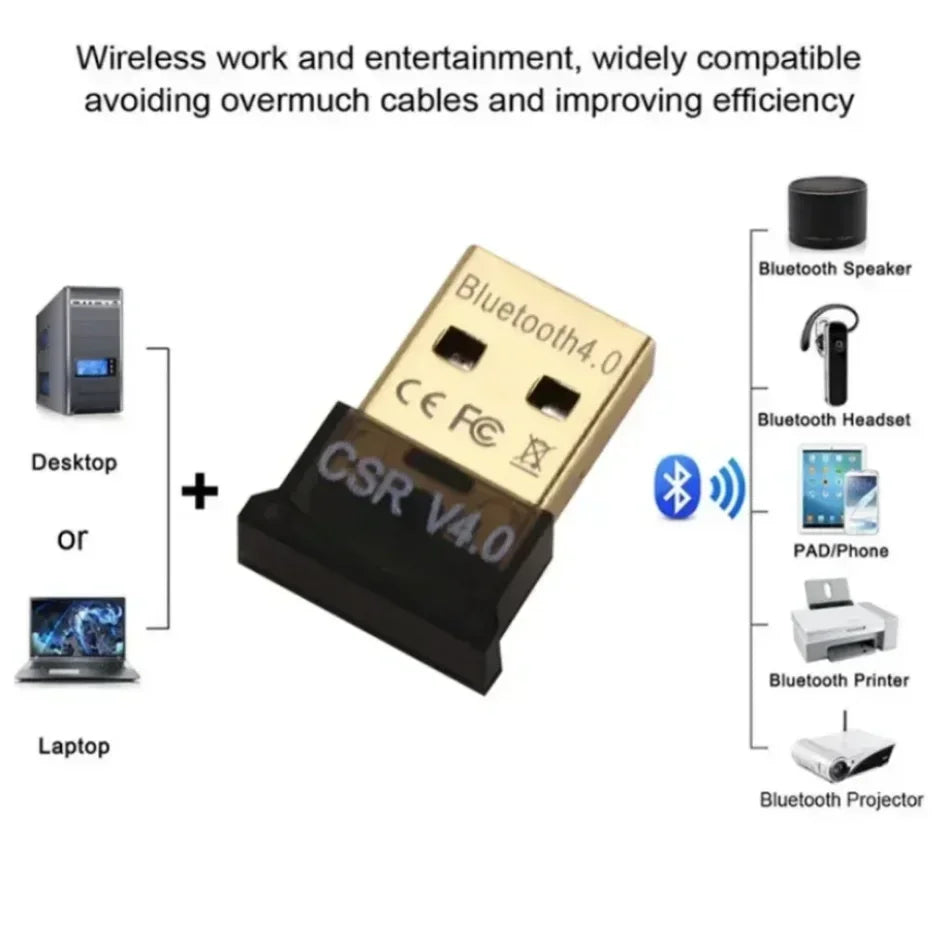 USB Bluetooth 5.3 Adapter Transmitter Receiver Bluetooth V5.1 Audio Bluetooth Dongle Wireless USB Adapter for PC Laptop Computer