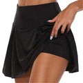 Summer fashion explosion women solid color outdoor sports fitness running yoga quick dry fake two running skirts