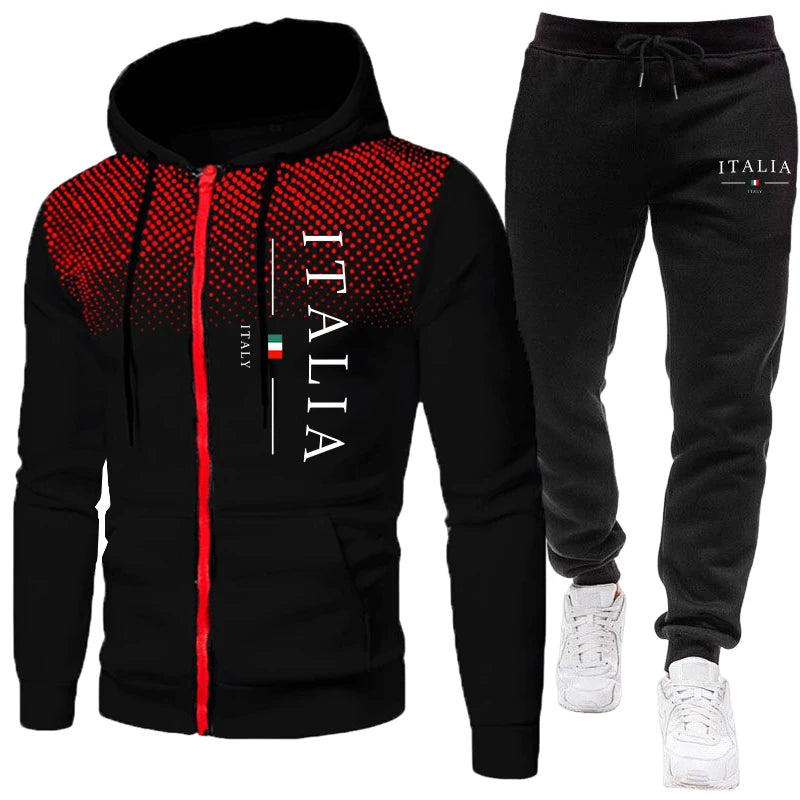 Fall/Winter Popular Men's Sport Outfits  Urban Casual Sporty Jogging Sets  Men's Daily Training Clothing