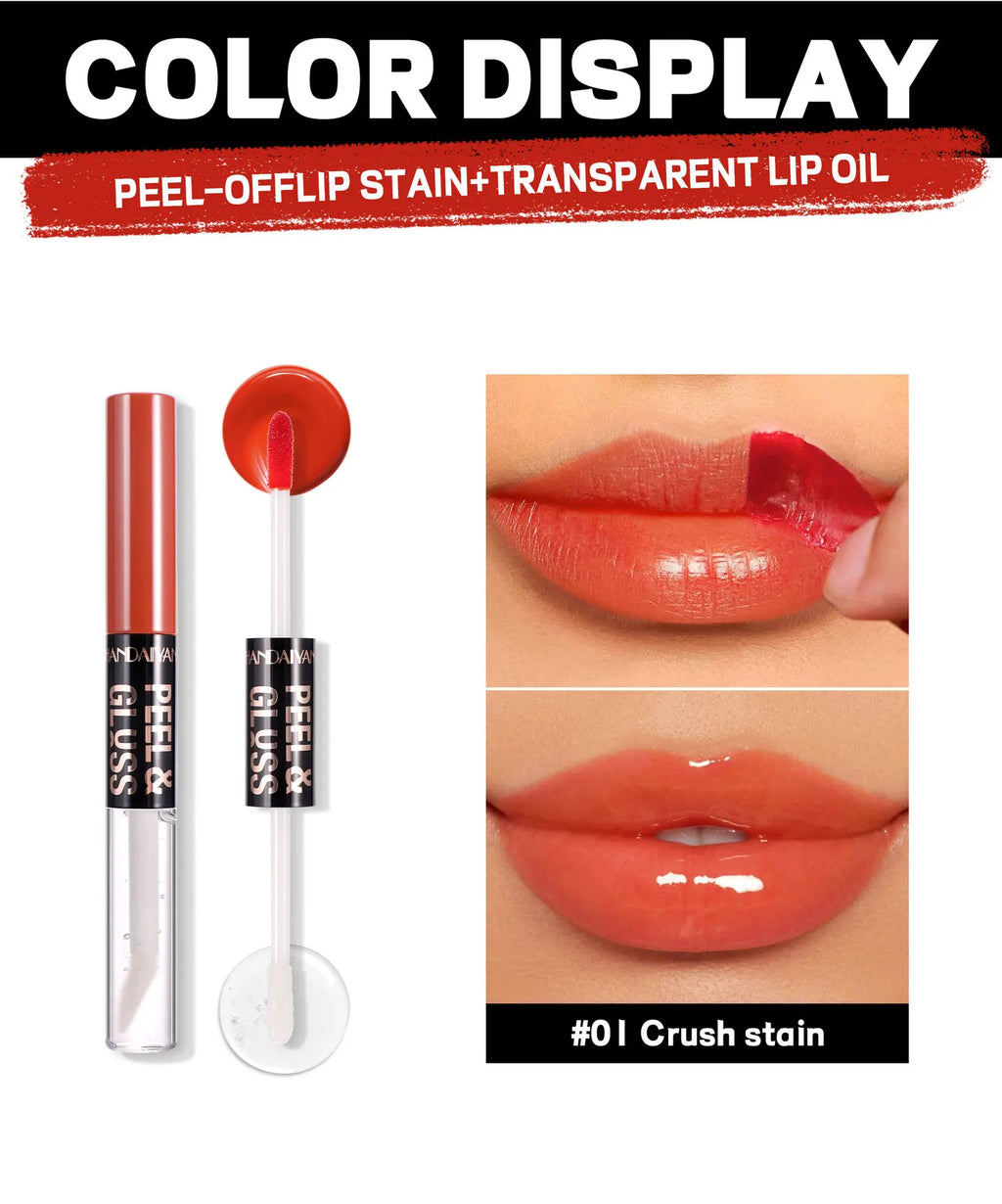 HANDAIYAN Matte Peel-Off Lip Stain Waterproof Transfer-Proof & Moisturizing 2-in-1 | Long-Lasting Lip Gloss & Lipstick