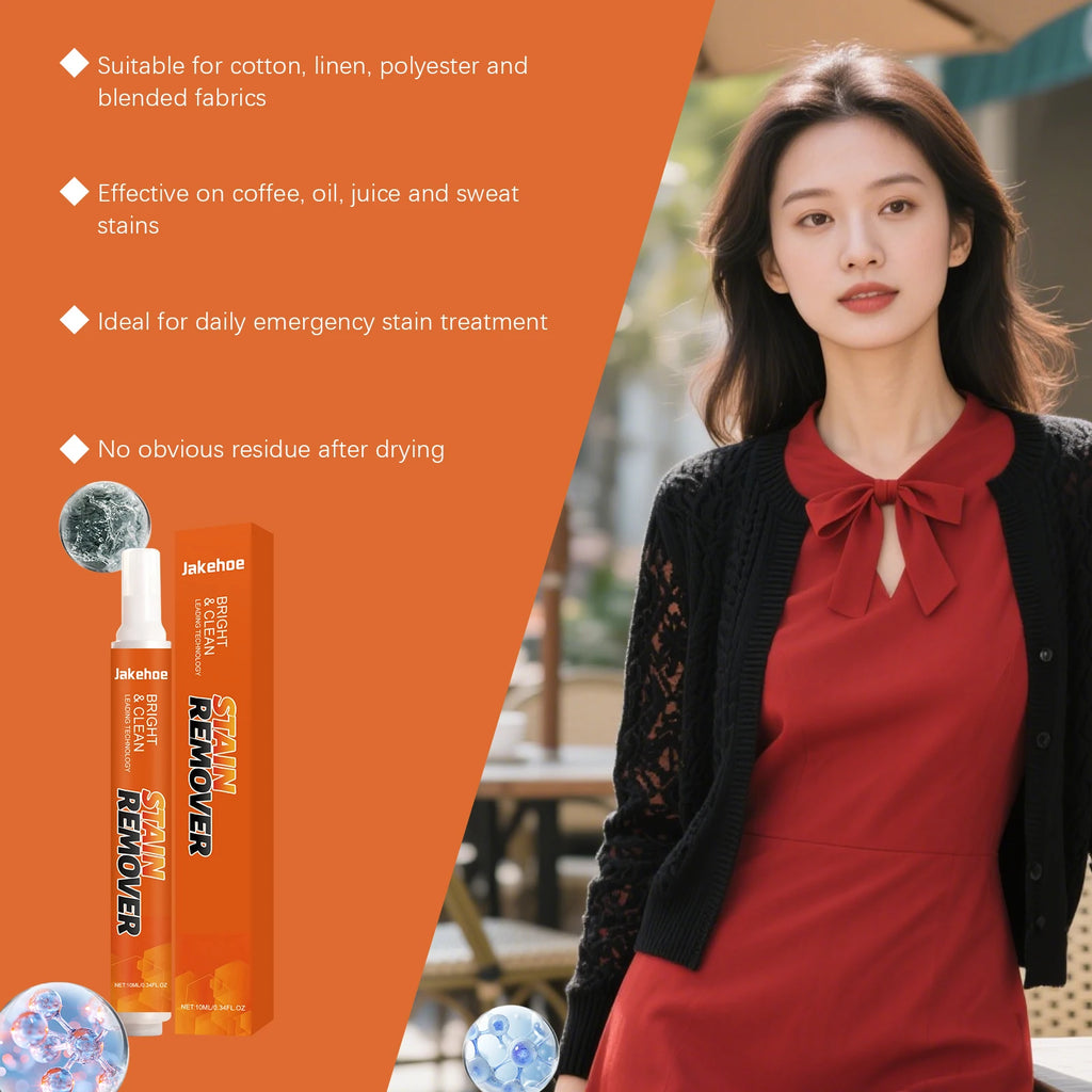 Stain Remover Stick Gentle Laundry Pen for Delicate Fabrics Natural Lipase Citric Acid Clothing Spot Cleaner Portable 10ml