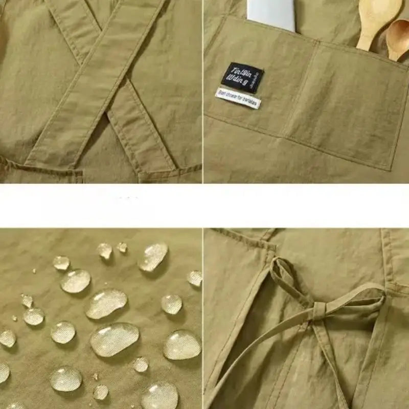 Z. Cooking Kitchen Aprons Breathable Wear Resistant Adult Waist Aprons Anti Fouling Soft Restaurant Work Clothes Home