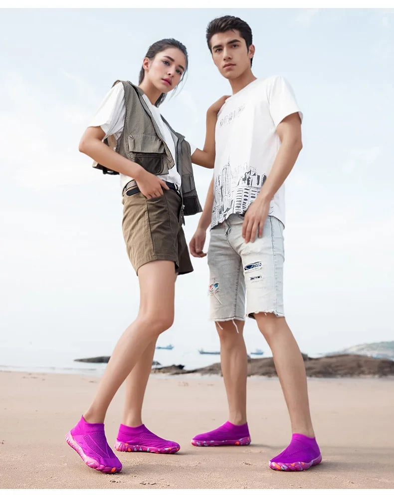 Men's women's shoes Casual sneakers sports beach shoes, outdoor lightweight, comfortable and fashionable walking shoes