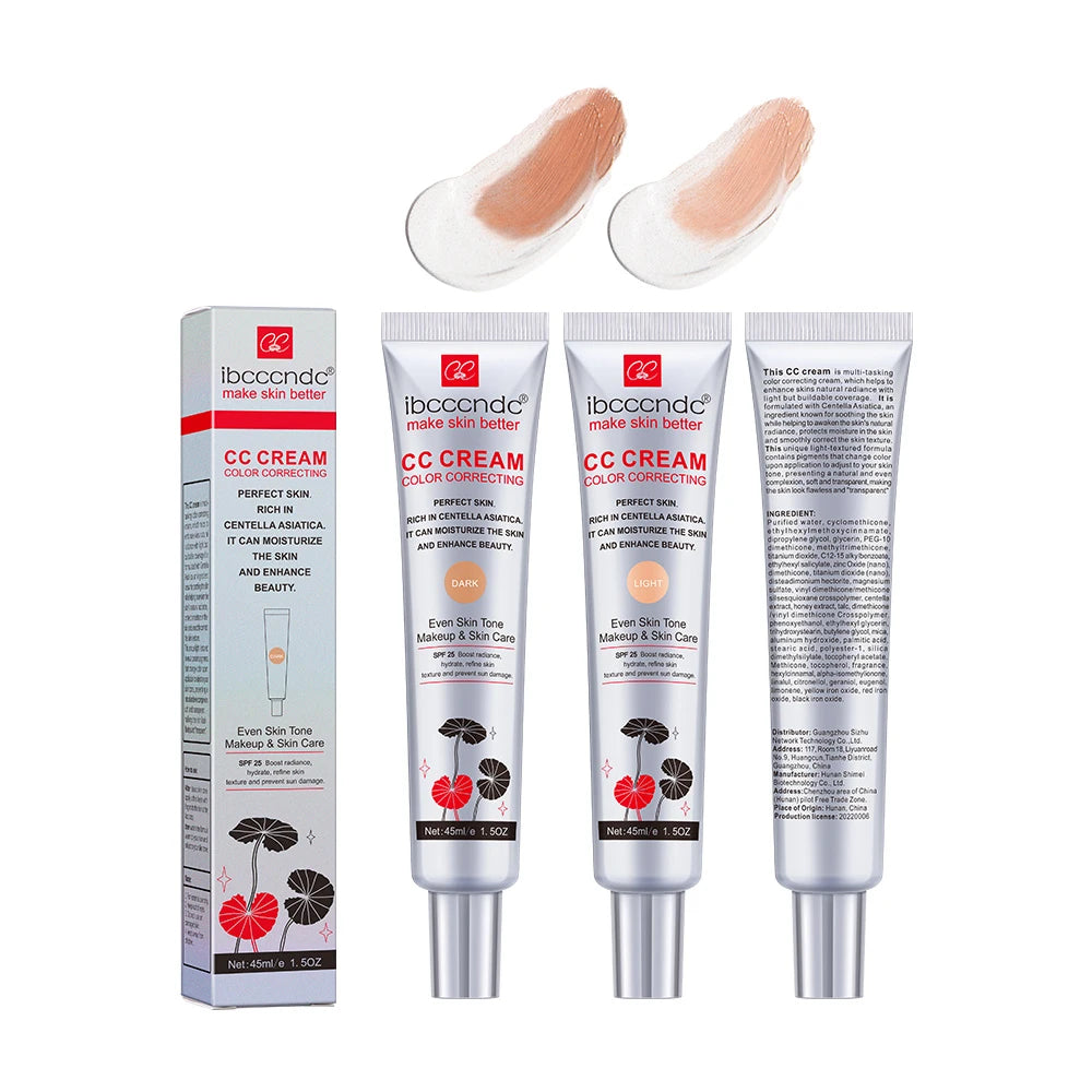 CC Cream for Face Concealer Makeup Foundation Concealer Full Coverage Cosmetics Base Female Cc Moisture erborian