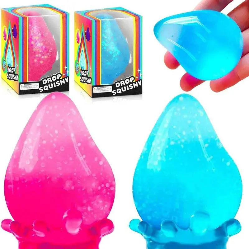 Needoh Stress Relief Sensory Squishy Dreamy Water Drop Maltose Texture Slow Rising Fidget Anti-Anxiety Sensory Gadget