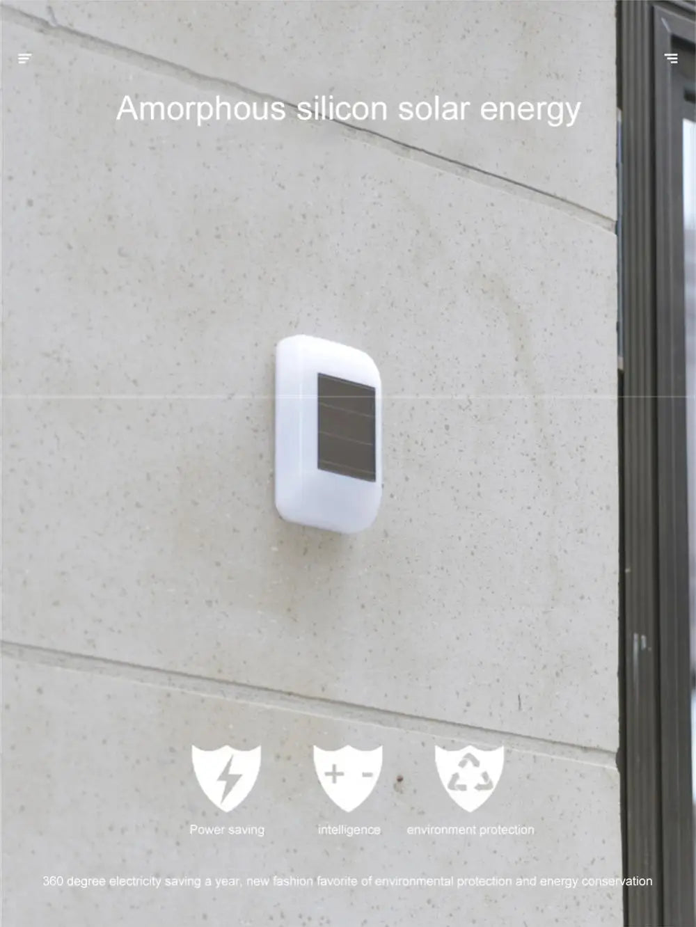 LED Solar Street Lights Waterproof Lighting Outdoor Motion Sensor Wall Solar Powered Lights For Patio Garden Balcony Decor