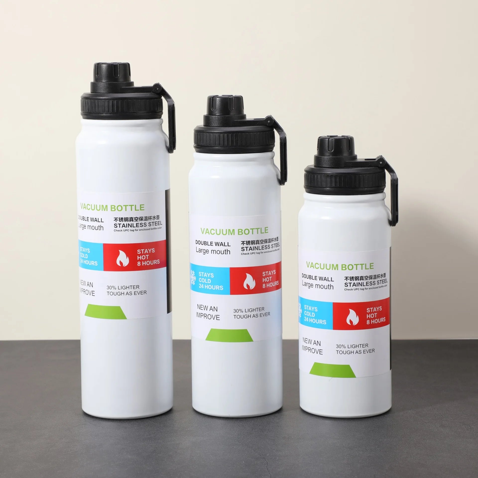 600/800/1000ML Thermos Bottle Stainless Steel Car Thermal Cup Keeps Cold and Heat Thermal Mug Sports Insulated Cup Vacuum Flask