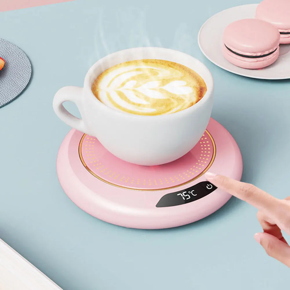 New USB Cup Warmer Coffee Mug Heating Coaster 3 Temperature Setting Thermostatic Hot Plate Milk Tea Water Heating Pad Cup Heater