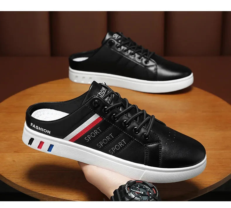 Summer Must-Haves High - End Men's Half Slippers, Fashion - Forward Flat Sneakers for Summer Designer Shoes Men