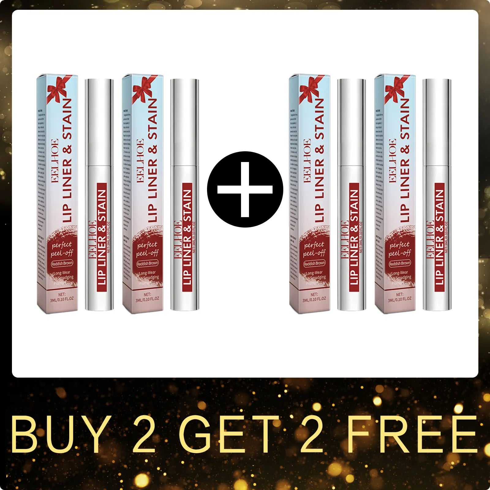 EELHOE Peel off Lip Liner Tattoo 3 Colors Matte Waterproof Non-stick Tear-Off Lip Stain Long Lasting Lip Liner Make up Cosmetics