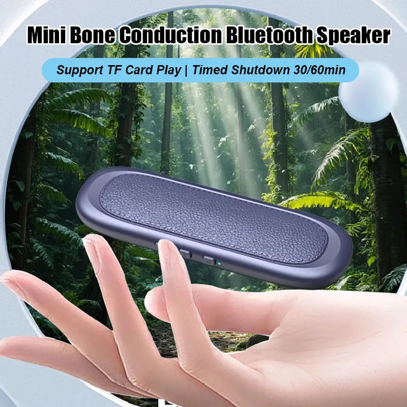 Bluetooth 5.4 Under Pillow Speaker Bone Conduction Speaker Noise Reduction Stereo Music Player with TF Card Slot Timed Shutdown