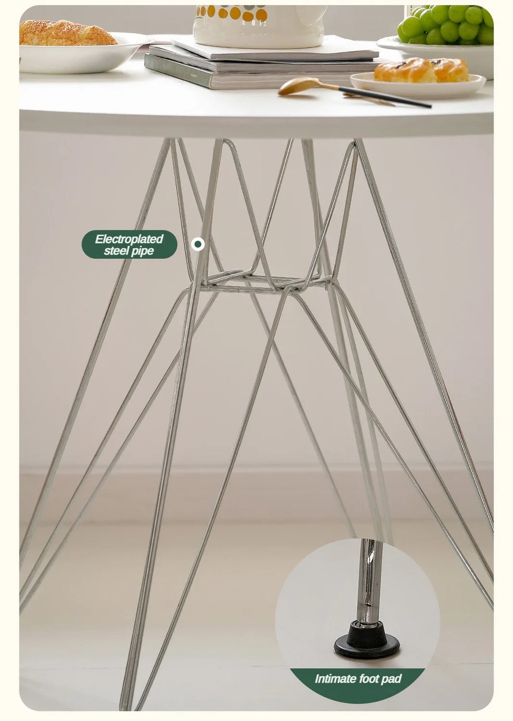 Portable Dining Table Folding Round Tables Kitchen Simple Removable Space Saves Modern Living Room and Dining Room Furniture