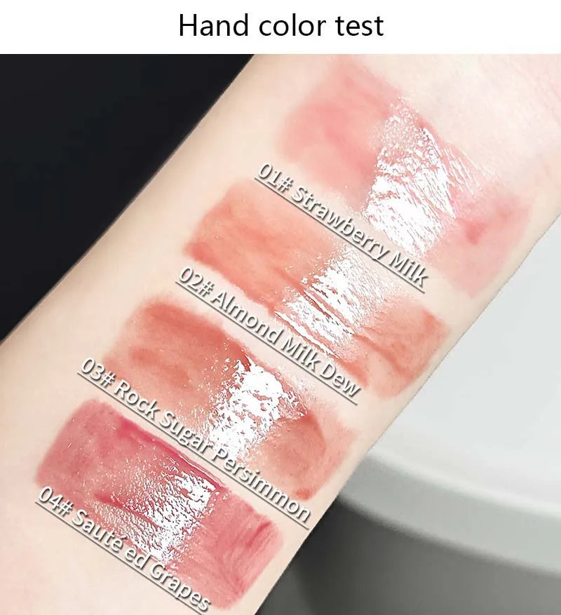 Cute Cat Lip Gloss - Moisturizing Smooth and Long-lasting Lip Glaze - 4 Shades Easy to Apply Lip Stain for Beginners