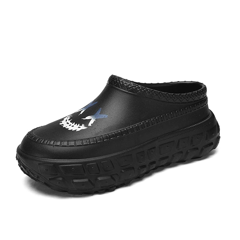 Men's and Women's Couple's Shoes, Thick-Soled, Non-Slip, Oil-Resistant, Wear-Resistant, Work Chef Safety Shoes, Lazy Casual Shoes, Sandals